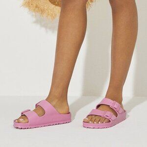 Birkenstock Womens Size 36 US 5-5.5 Pink Arizona EVA Waterproof Slide Sandals